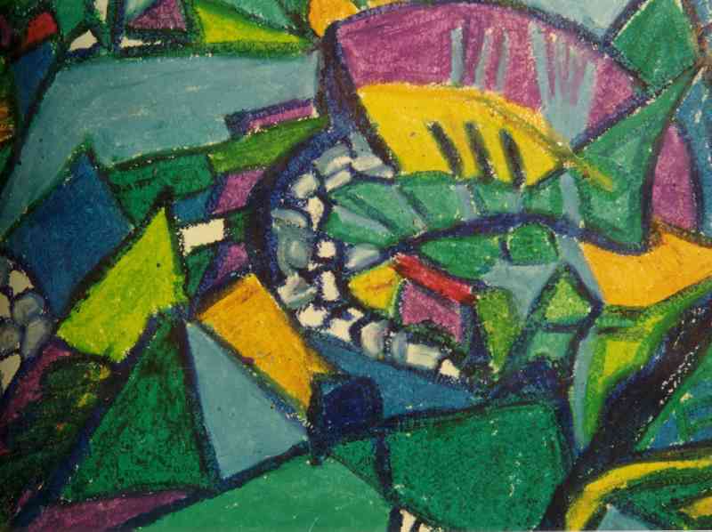Promenade - pastel - 16 -5 x 22 cm - 1992 